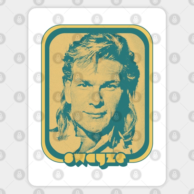 Patrick Swayze /// Retro 80s Fan Aesthetic Design Magnet by DankFutura